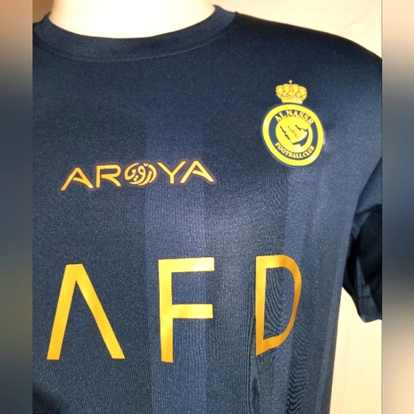 Soccer jersey Al Nassr navy blue Ronaldo number 7 nike, slim fit. - Picture 4 of 9